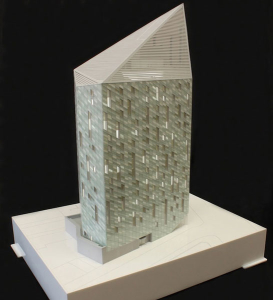 Architectural model of City Road hotel for Squire and Partners