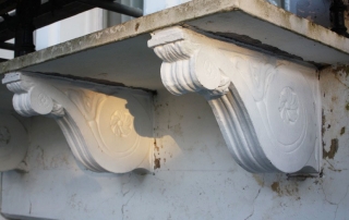 Fibreglass corbel architectural restoration