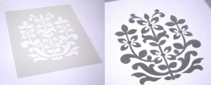 laser cut mylar stencil