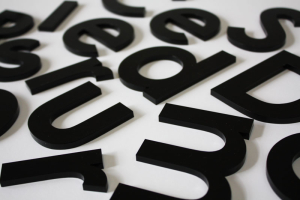 laser cut acrylic letters