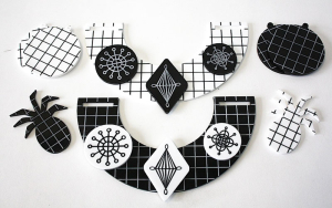 Laser cut acrylic jewellery