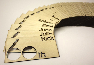 Wood name tags