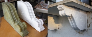 Fibreglass corbel architectural restoration