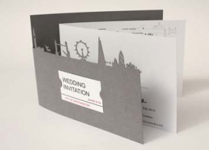 Card wedding invitation