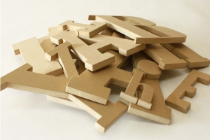 3d MDF letters