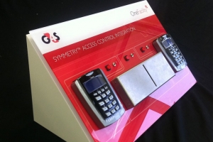 Bespoke acrylic display unit for G4S.