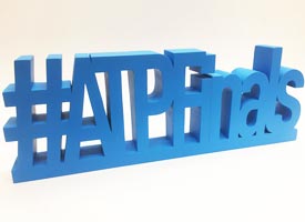 3d large letters, prop cut using cnc mill.