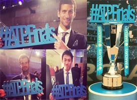 ATP Finals 3D logo Large letters and large logo for ATP tour.