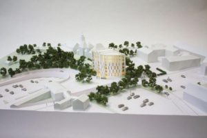 White architectural model for planning