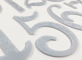 Laser cut acrylic letters