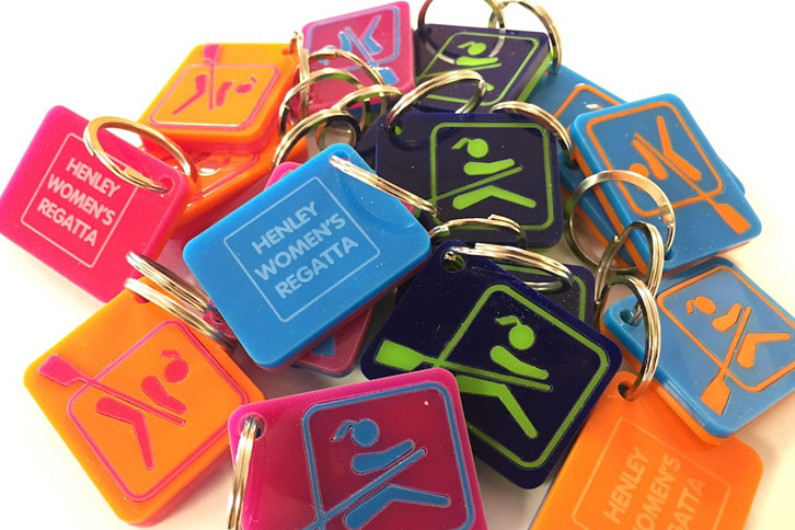 Laser cut acrylic keyrings wholesale