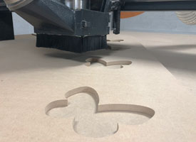 CNC machining MDF cut to size 