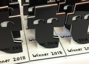 Bespoke acrylic awards for Tiger