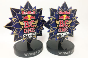 Laser cut, bespoke, acrylic trophies for Redbull. .