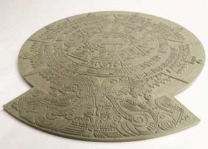 cnc milled Aztec Calendar Prop