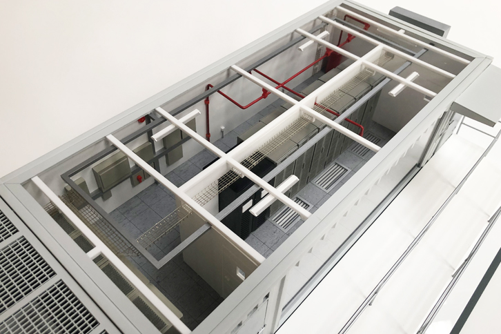 Industrial data center model for tradeshows