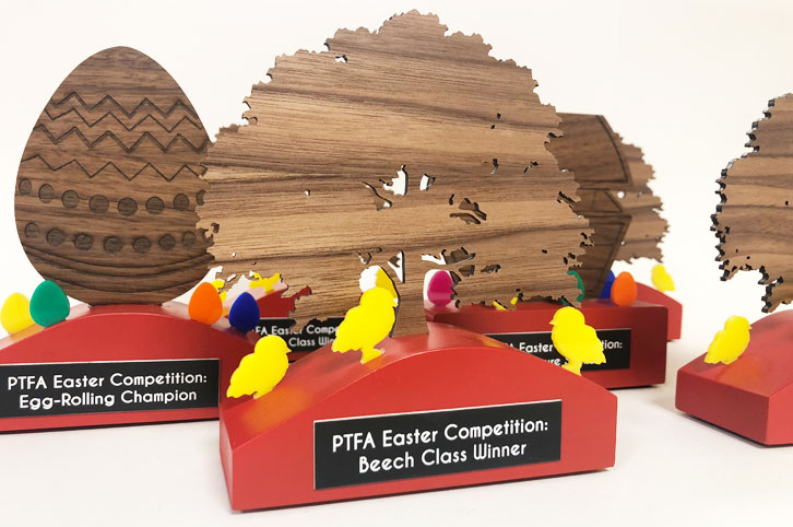 Trophy for Andoversford school Easter competition