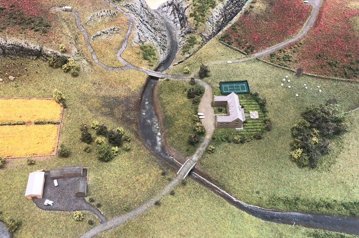 Landscape model showing estate management potential