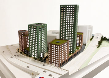 Architectural sales model 1:150 scale