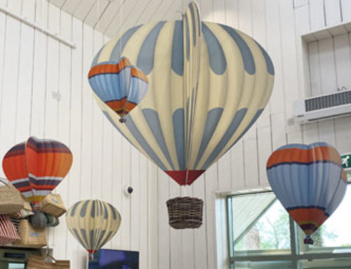 Hot air balloon shop display
