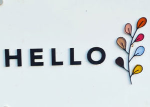 Acrylic outdoor sign.