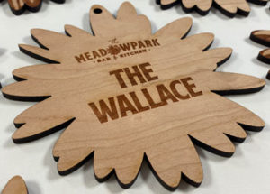 Meadow park wood keyring