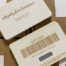 Wood gift cards for Daylesford Organic and Bamford.