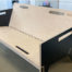 CNC machined plywood sofa for Nomad London.